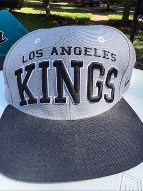 NHL Gray and Black Interior Logo Cap